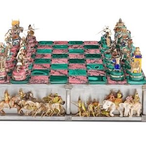 Authenticated Precious Gems Chess Set Battlr